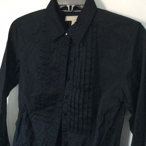 Banana republic black “tuxedo” shirt